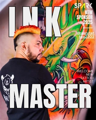Художник Spark @Aarutattoo2303 претендує на топ -честь на міжнародній конвенц...
