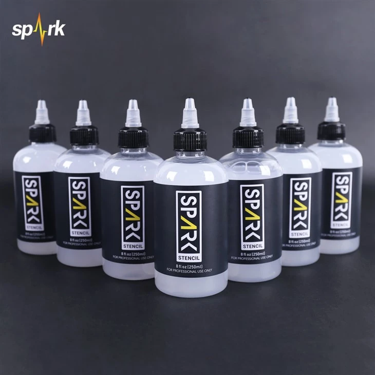 SAPRK 8 FL OZ (250 мл) Професійна швидка суха сухість non -, що вицвітає гладкий гель для передачі татуювань для татуювань для художників татуювань