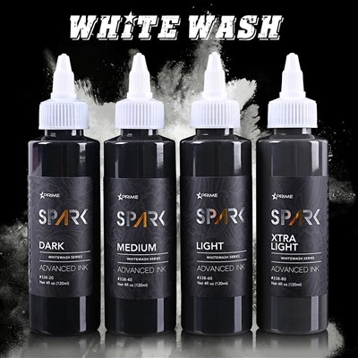 Spark Professional 4oz органічний яскравий і довгий - тривалий чорнило татуювання для татуювання для татуювання