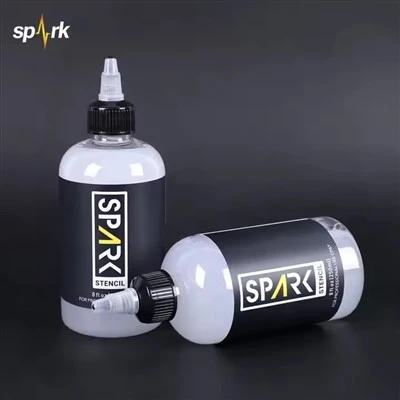 Spark Vegan Trespil Friendla Fast - сушіння Формула Передача Гель 8 фль (240 мл) для застосування трафарету татуювання