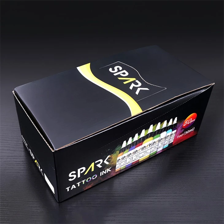 50 наборів кольорів Набір чорнила для татуювання Spark. Професійний колір чорнила для татуювання