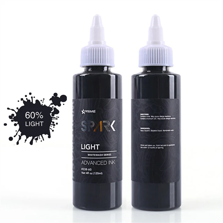 Набір чорнил для татуювань без жорстокості Vegan White Wash Set Spark Tattoo Ink