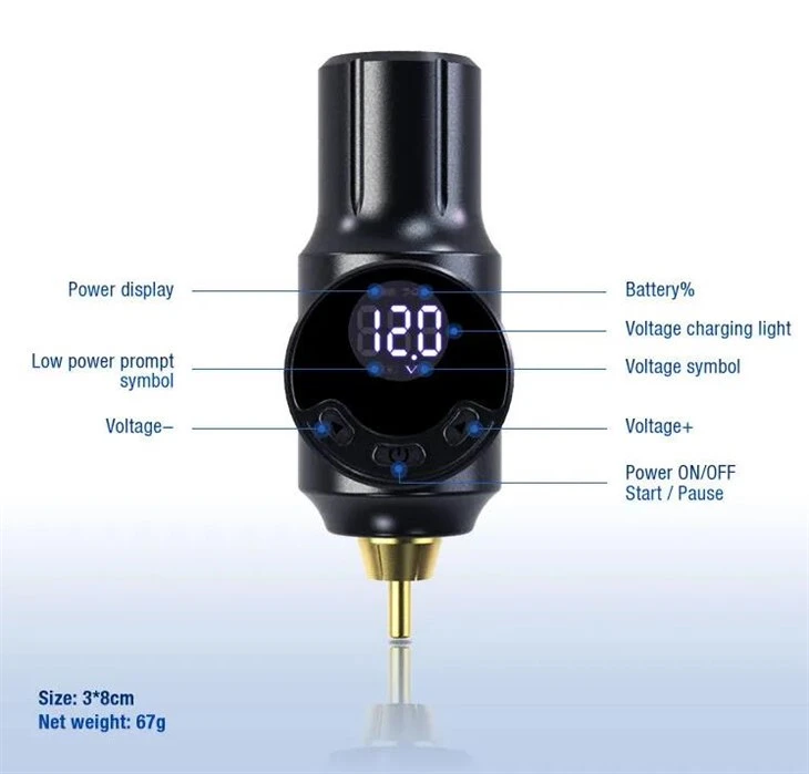 RCA MINI Tattoo Battery Бездротовий блок живлення татуювання