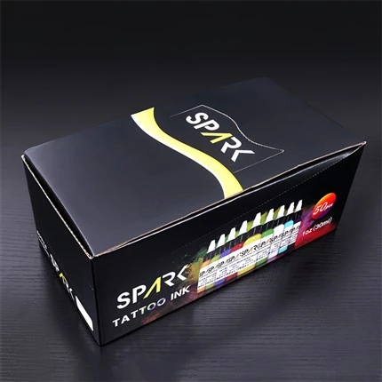 50 наборів кольорів Набір чорнила для татуювання Spark. Професійний колір чорнила для татуювання