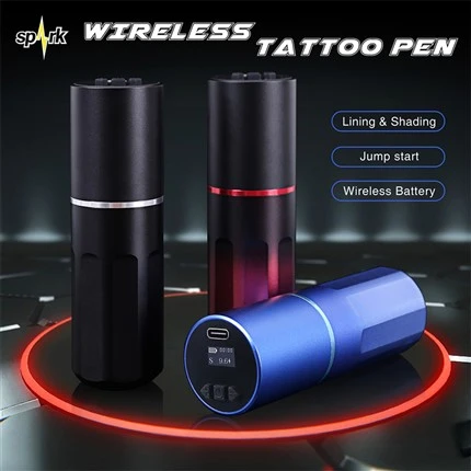 Бездротова тату-машина Spark з безщітковим двигуном Spark Wireless Tattoo Pen для боді-арту