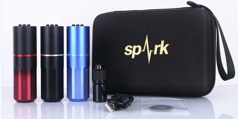 Новітній безщітковий двигун Spark, професійна бездротова акумуляторна ручка для татуювання